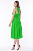 ColsBM Montana Classic Green Luxury A-line Sleeveless Chiffon Pleated Bridesmaid Dresses