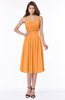 ColsBM Montana Orange Luxury A-line Sleeveless Chiffon Pleated Bridesmaid Dresses