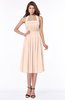 ColsBM Montana Peach Puree Luxury A-line Sleeveless Chiffon Pleated Bridesmaid Dresses