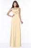 ColsBM Thea Apricot Gelato Elegant Wide Square Sleeveless Half Backless Chiffon Beaded Bridesmaid Dresses
