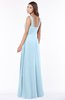 ColsBM Thea Ice Blue Elegant Wide Square Sleeveless Half Backless Chiffon Beaded Bridesmaid Dresses