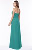 ColsBM Aimee Emerald Green Antique Bateau Half Backless Chiffon Floor Length Bridesmaid Dresses
