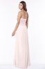 ColsBM Aimee Light Pink Antique Bateau Half Backless Chiffon Floor Length Bridesmaid Dresses