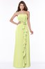 ColsBM Aimee Lime Green Antique Bateau Half Backless Chiffon Floor Length Bridesmaid Dresses