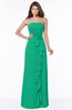 ColsBM Aimee Pepper Green Antique Bateau Half Backless Chiffon Floor Length Bridesmaid Dresses
