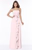 ColsBM Aimee Petal Pink Antique Bateau Half Backless Chiffon Floor Length Bridesmaid Dresses