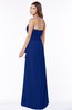 ColsBM Aimee Sodalite Blue Antique Bateau Half Backless Chiffon Floor Length Bridesmaid Dresses