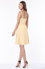 ColsBM Vera Apricot Gelato Modest A-line Sleeveless Zip up Knee Length Ruching Bridesmaid Dresses