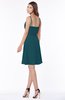 ColsBM Vera Blue Green Modest A-line Sleeveless Zip up Knee Length Ruching Bridesmaid Dresses