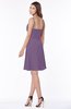 ColsBM Vera Chinese Violet Modest A-line Sleeveless Zip up Knee Length Ruching Bridesmaid Dresses