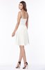 ColsBM Vera Cloud White Modest A-line Sleeveless Zip up Knee Length Ruching Bridesmaid Dresses