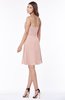 ColsBM Vera Dusty Rose Modest A-line Sleeveless Zip up Knee Length Ruching Bridesmaid Dresses