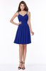ColsBM Vera Electric Blue Modest A-line Sleeveless Zip up Knee Length Ruching Bridesmaid Dresses