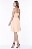 ColsBM Vera Fresh Salmon Modest A-line Sleeveless Zip up Knee Length Ruching Bridesmaid Dresses