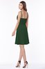 ColsBM Vera Hunter Green Modest A-line Sleeveless Zip up Knee Length Ruching Bridesmaid Dresses
