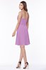 ColsBM Vera Orchid Modest A-line Sleeveless Zip up Knee Length Ruching Bridesmaid Dresses