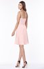ColsBM Vera Pastel Pink Modest A-line Sleeveless Zip up Knee Length Ruching Bridesmaid Dresses