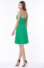 ColsBM Vera Pepper Green Modest A-line Sleeveless Zip up Knee Length Ruching Bridesmaid Dresses