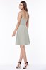 ColsBM Vera Platinum Modest A-line Sleeveless Zip up Knee Length Ruching Bridesmaid Dresses