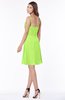 ColsBM Vera Sharp Green Modest A-line Sleeveless Zip up Knee Length Ruching Bridesmaid Dresses