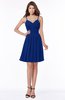 ColsBM Vera Sodalite Blue Modest A-line Sleeveless Zip up Knee Length Ruching Bridesmaid Dresses