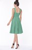 ColsBM Lainey Beryl Green Gorgeous A-line Wide Square Sleeveless Chiffon Knee Length Bridesmaid Dresses