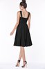 ColsBM Lainey Black Gorgeous A-line Wide Square Sleeveless Chiffon Knee Length Bridesmaid Dresses