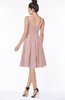 ColsBM Lainey Blush Pink Gorgeous A-line Wide Square Sleeveless Chiffon Knee Length Bridesmaid Dresses