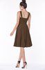 ColsBM Lainey Chocolate Brown Gorgeous A-line Wide Square Sleeveless Chiffon Knee Length Bridesmaid Dresses