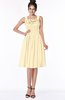 ColsBM Lainey Cornhusk Gorgeous A-line Wide Square Sleeveless Chiffon Knee Length Bridesmaid Dresses