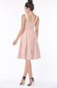 ColsBM Lainey Dusty Rose Gorgeous A-line Wide Square Sleeveless Chiffon Knee Length Bridesmaid Dresses