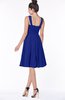 ColsBM Lainey Electric Blue Gorgeous A-line Wide Square Sleeveless Chiffon Knee Length Bridesmaid Dresses