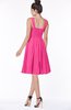 ColsBM Lainey Fandango Pink Gorgeous A-line Wide Square Sleeveless Chiffon Knee Length Bridesmaid Dresses