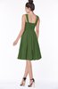 ColsBM Lainey Garden Green Gorgeous A-line Wide Square Sleeveless Chiffon Knee Length Bridesmaid Dresses
