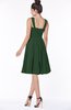 ColsBM Lainey Hunter Green Gorgeous A-line Wide Square Sleeveless Chiffon Knee Length Bridesmaid Dresses