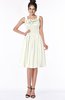 ColsBM Lainey Ivory Gorgeous A-line Wide Square Sleeveless Chiffon Knee Length Bridesmaid Dresses
