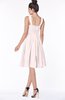 ColsBM Lainey Light Pink Gorgeous A-line Wide Square Sleeveless Chiffon Knee Length Bridesmaid Dresses