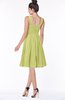 ColsBM Lainey Linden Green Gorgeous A-line Wide Square Sleeveless Chiffon Knee Length Bridesmaid Dresses