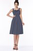 ColsBM Lainey Nightshadow Blue Gorgeous A-line Wide Square Sleeveless Chiffon Knee Length Bridesmaid Dresses