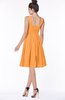 ColsBM Lainey Orange Gorgeous A-line Wide Square Sleeveless Chiffon Knee Length Bridesmaid Dresses