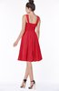 ColsBM Lainey Red Gorgeous A-line Wide Square Sleeveless Chiffon Knee Length Bridesmaid Dresses