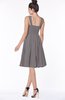 ColsBM Lainey Ridge Grey Gorgeous A-line Wide Square Sleeveless Chiffon Knee Length Bridesmaid Dresses