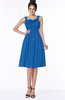 ColsBM Lainey Royal Blue Gorgeous A-line Wide Square Sleeveless Chiffon Knee Length Bridesmaid Dresses