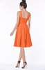 ColsBM Lainey Tangerine Gorgeous A-line Wide Square Sleeveless Chiffon Knee Length Bridesmaid Dresses