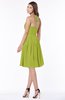 ColsBM Raine Green Oasis Traditional Halter Sleeveless Chiffon Knee Length Bridesmaid Dresses