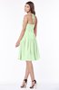 ColsBM Raine Pale Green Traditional Halter Sleeveless Chiffon Knee Length Bridesmaid Dresses