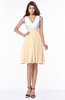 ColsBM Jolie Apricot Gelato Gorgeous A-line V-neck Sleeveless Chiffon Bridesmaid Dresses