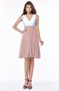 ColsBM Jolie Blush Pink Gorgeous A-line V-neck Sleeveless Chiffon Bridesmaid Dresses