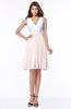 ColsBM Jolie Light Pink Gorgeous A-line V-neck Sleeveless Chiffon Bridesmaid Dresses