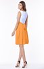 ColsBM Jolie Orange Gorgeous A-line V-neck Sleeveless Chiffon Bridesmaid Dresses